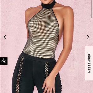 House of CB selama halter bodysuit